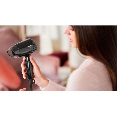 Фен Philips EssentialCare дорожній, 1200Вт, 3 режими, хол. обдув, чорний (BHC010/10) Фен Philips EssentialCare дорожній, 1200Вт, 3 режими, хол. обдув, чорний (BHC010/10)