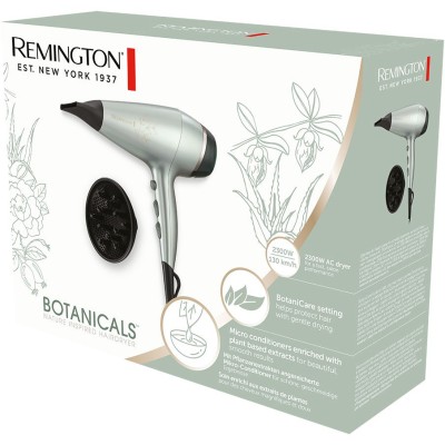 Фен Remington Botanicals, 2300Вт, 3 режими, дифузор, іоніз-я, хол. обдув, м'ятний (AC5860) Фен Remington Botanicals, 2300Вт, 3 режими, дифузор, іоніз-я, хол. обдув, м'ятний (AC5860)