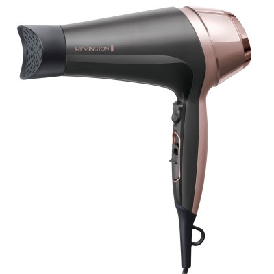 Фен Remington Curl&Straight Confidence, 2200Вт, 3 режими, дифузор,гребінець,іоніз-я, хол. обдув, чорно-беж (D5706)