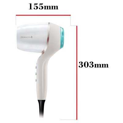 Фен Remington HYDRAluxe PRO, 2200Вт, 3 режими, дифузор, іоніз-я, хол. обдув, білий (EC9001) Фен Remington HYDRAluxe PRO, 2200Вт, 3 режими, дифузор, іоніз-я, хол. обдув, білий (EC9001)