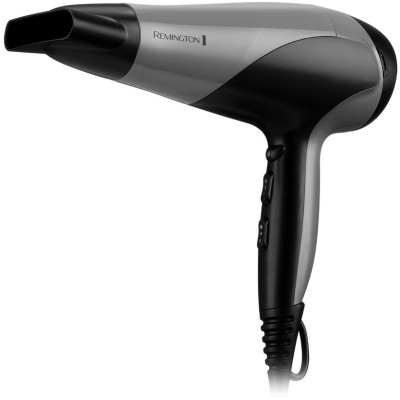 Фен Remington Ionic Dry, 2200Вт, 3 режими, дифузор,турмалинова іоніз-я, хол. обдув, сіро-чорний (D3190S) Фен Remington Ionic Dry, 2200Вт, 3 режими, дифузор,турмалинова іоніз-я, хол. обдув, сіро-чорний (D3190S)