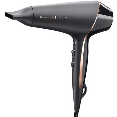 Фен Remington ProLuxe Midnight Edition, 2400Вт, 3 режими, дифузор, іоніз-я, хол. обдув, чорний (AC9140B) Фен Remington ProLuxe Midnight Edition, 2400Вт, 3 режими, дифузор, іоніз-я, хол. обдув, чорний (AC9140B)