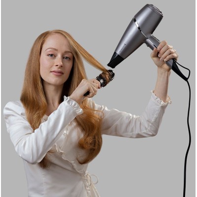 Фен Remington ProLuxe You Adaptive, 2400Вт, 3 режими, дифузор, іоніз-я, хол. обдув, турбо режим, сірий (AC9800) Фен Remington ProLuxe You Adaptive, 2400Вт, 3 режими, дифузор, іоніз-я, хол. обдув, турбо режим, сірий (AC9800)