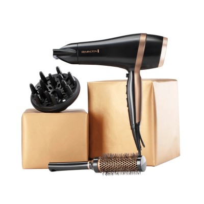 Фен Remington Salon Smooth, 2100Вт, 3 режими, дифузор,гребінець, кейс, іоніз-я, хол. обдув, , чорний (D6960GP) Фен Remington Salon Smooth, 2100Вт, 3 режими, дифузор,гребінець, кейс, іоніз-я, хол. обдув, , чорний (D6960GP)