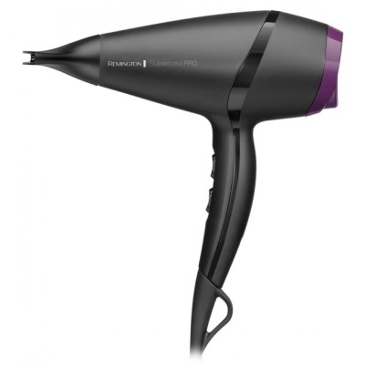 Фен Remington Supercare PRO 2100 AC motor, 2100Вт, 3 режими, іоніз-я, хол. обдув, чорний (AC7100)