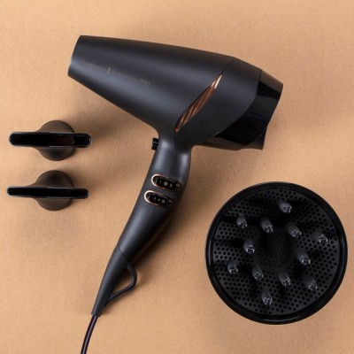 Фен Remington Supercare PRO 2200 AC motor, 2200Вт, 3 режими, дифузор, іоніз-я, хол. обдув, чорний (AC7200) Фен Remington Supercare PRO 2200 AC motor, 2200Вт, 3 режими, дифузор, іоніз-я, хол. обдув, чорний (AC7200)