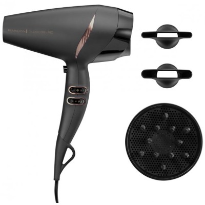 Фен Remington Supercare PRO 2200 AC motor, 2200Вт, 3 режими, дифузор, іоніз-я, хол. обдув, чорний (AC7200) Фен Remington Supercare PRO 2200 AC motor, 2200Вт, 3 режими, дифузор, іоніз-я, хол. обдув, чорний (AC7200)