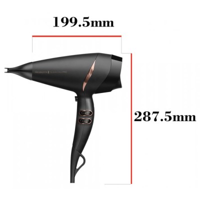 Фен Remington Supercare PRO 2200 AC motor, 2200Вт, 3 режими, дифузор, іоніз-я, хол. обдув, чорний (AC7200) Фен Remington Supercare PRO 2200 AC motor, 2200Вт, 3 режими, дифузор, іоніз-я, хол. обдув, чорний (AC7200)