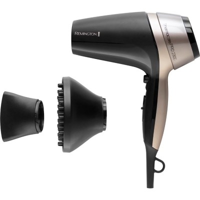 Фен Remington Thermacare Pro, 2100Вт, 3 режими, дифузор,турмалінова іоніз-я, хол. обдув, чорно-коричневий (D5715) Фен Remington Thermacare Pro, 2100Вт, 3 режими, дифузор,турмалінова іоніз-я, хол. обдув, чорно-коричневий (D5715)