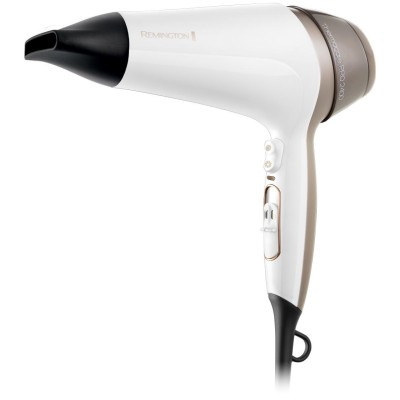 Фен Remington Thermacare Pro, 2200Вт, 3 режими, дифузор, іоніз-я, хол. обдув, турбо режим, біло-коричневий (D5720) Фен Remington Thermacare Pro, 2200Вт, 3 режими, дифузор, іоніз-я, хол. обдув, турбо режим, біло-коричневий (D5720)