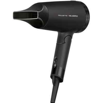 Фен Rowenta Karl Lagerfeld Express Style дорожній, 1600Вт, 2 режими, хол. обдув, складна ручка, чорний (CV184LF0) Фен Rowenta Karl Lagerfeld Express Style дорожній, 1600Вт, 2 режими, хол. обдув, складна ручка, чорний (CV184LF0)
