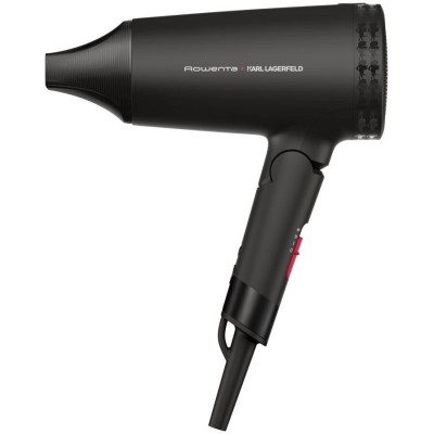 Фен Rowenta Karl Lagerfeld Express Style дорожній, 1600Вт, 2 режими, хол. обдув, складна ручка, чорний (CV184LF0) Фен Rowenta Karl Lagerfeld Express Style дорожній, 1600Вт, 2 режими, хол. обдув, складна ручка, чорний (CV184LF0)