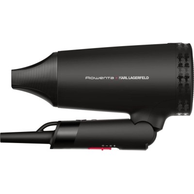 Фен Rowenta Karl Lagerfeld Express Style дорожній, 1600Вт, 2 режими, хол. обдув, складна ручка, чорний (CV184LF0) Фен Rowenta Karl Lagerfeld Express Style дорожній, 1600Вт, 2 режими, хол. обдув, складна ручка, чорний (CV184LF0)