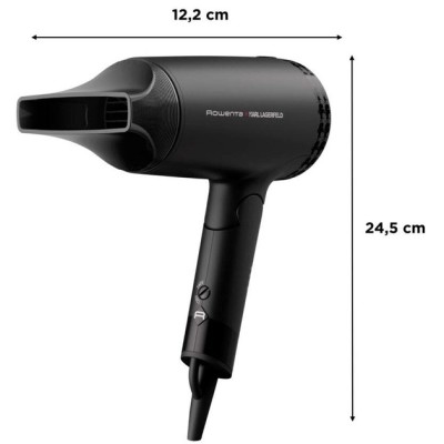 Фен Rowenta Karl Lagerfeld Express Style дорожній, 1600Вт, 2 режими, хол. обдув, складна ручка, чорний (CV184LF0) Фен Rowenta Karl Lagerfeld Express Style дорожній, 1600Вт, 2 режими, хол. обдув, складна ручка, чорний (CV184LF0)