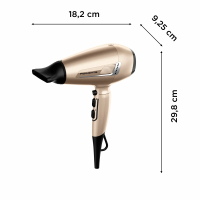 Фен Rowenta Pro Expert Tresor Collection, 2200Вт, 3 режими, іоніз-я, дифузор, 2 концентратора, хол. обдув, чохол, заколка, бронз Фен Rowenta Pro Expert Tresor Collection, 2200Вт, 3 режими, іоніз-я, дифузор, 2 концентратора, хол. обдув, чохол, заколка, бронз