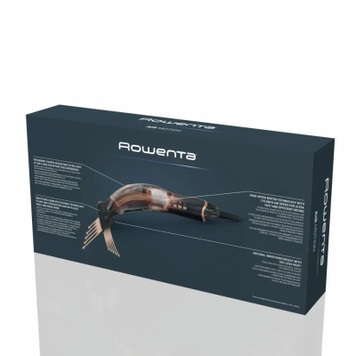 Фен Rowenta Ultimate Experience Air Motion, 1300Вт, 3 режими, насадка-гребінець, кейс для зберігання, іоніз-я, хол. обдув, чорни Фен Rowenta Ultimate Experience Air Motion, 1300Вт, 3 режими, насадка-гребінець, кейс для зберігання, іоніз-я, хол. обдув, чорни