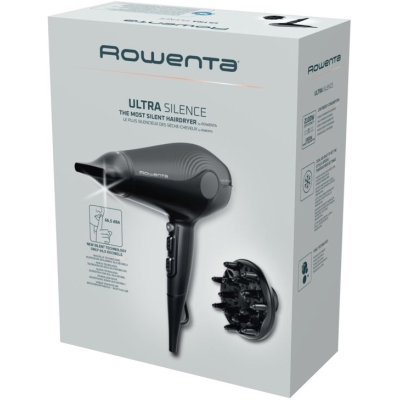 Фен Rowenta Ultra Silence, 2100Вт, 3 режими, іонізація, хол. обдув, чорний (CV6430F0) Фен Rowenta Ultra Silence, 2100Вт, 3 режими, іонізація, хол. обдув, чорний (CV6430F0)