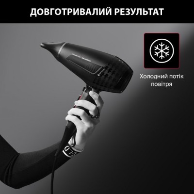Фен Rowenta x Karl Lagerfeld K/Pro Stylist, 2200Вт, 3 режими, іоніз-я, дифузор, 2 концентратора, хол. обдув, чорний (CV888LF0) Фен Rowenta x Karl Lagerfeld K/Pro Stylist, 2200Вт, 3 режими, іоніз-я, дифузор, 2 концентратора, хол. обдув, чорний (CV888LF0)
