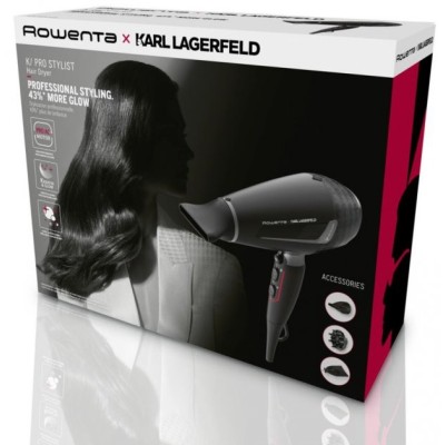 Фен Rowenta x Karl Lagerfeld K/Pro Stylist, 2200Вт, 3 режими, іоніз-я, дифузор, 2 концентратора, хол. обдув, чорний (CV888LF0) Фен Rowenta x Karl Lagerfeld K/Pro Stylist, 2200Вт, 3 режими, іоніз-я, дифузор, 2 концентратора, хол. обдув, чорний (CV888LF0)