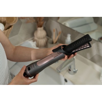 Фен-щітка Ardesto Brush Pink Touch, 1200Вт, 2 швидкості, 2 темп. режими, LED-дисплей, функція іонізації , 4 насадки, сірий+ роже Фен-щітка Ardesto Brush Pink Touch, 1200Вт, 2 швидкості, 2 темп. режими, LED-дисплей, функція іонізації , 4 насадки, сірий+ роже