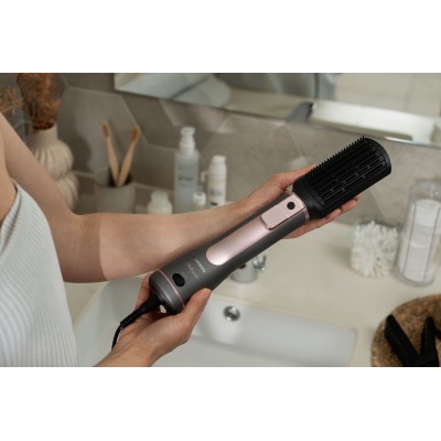 Фен-щітка Ardesto Brush Pink Touch, 1200Вт, 2 швидкості, 2 темп. режими, LED-дисплей, функція іонізації , 4 насадки, сірий+ роже Фен-щітка Ardesto Brush Pink Touch, 1200Вт, 2 швидкості, 2 темп. режими, LED-дисплей, функція іонізації , 4 насадки, сірий+ роже