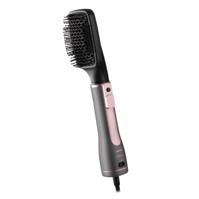Фен-щітка Ardesto Brush Pink Touch, 1200Вт, 2 швидкості, 2 темп. режими, LED-дисплей, функція іонізації , 4 насадки, сірий+ роже Фен-щітка Ardesto Brush Pink Touch, 1200Вт, 2 швидкості, 2 темп. режими, LED-дисплей, функція іонізації , 4 насадки, сірий+ роже