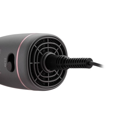 Фен-щітка Ardesto Brush Pink Touch, 1200Вт, 2 швидкості, 2 темп. режими, LED-дисплей, функція іонізації , 4 насадки, сірий+ роже Фен-щітка Ardesto Brush Pink Touch, 1200Вт, 2 швидкості, 2 темп. режими, LED-дисплей, функція іонізації , 4 насадки, сірий+ роже