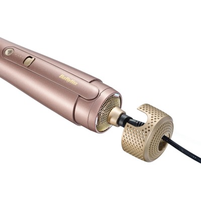 Фен-щітка Babyliss Air Power Volume, 1000Вт, 2 режими, дифузор, іоніз-я, хол. обдув, кераміка, рожевий (AS95E) Фен-щітка Babyliss Air Power Volume, 1000Вт, 2 режими, дифузор, іоніз-я, хол. обдув, кераміка, рожевий (AS95E)