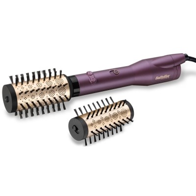 Фен-щітка Babyliss, 650Вт, 2 режими, іоніз-я, хол. обдув, оберт. насадок, кераміка, фіолетовий (AS950E) Фен-щітка Babyliss, 650Вт, 2 режими, іоніз-я, хол. обдув, оберт. насадок, кераміка, фіолетовий (AS950E)