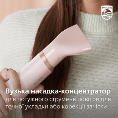 Фен-щітка Philips 3000 Series, 800Вт, 3 режими, кераміка, турмалін, рожевий (BHA310/00) Фен-щітка Philips 3000 Series, 800Вт, 3 режими, кераміка, турмалін, рожевий (BHA310/00)