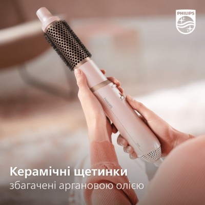 Фен-щітка Philips 3000 Series, 800Вт, 3 режими, кераміка, турмалін, рожевий (BHA310/00) Фен-щітка Philips 3000 Series, 800Вт, 3 режими, кераміка, турмалін, рожевий (BHA310/00)