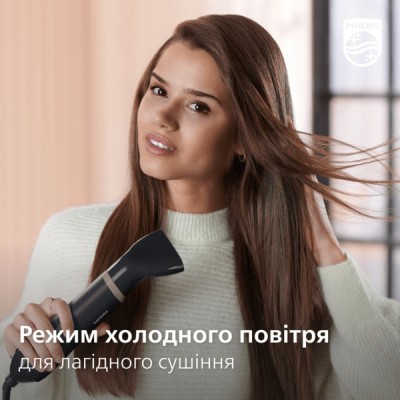 Фен-щітка Philips 3000 Series, 800Вт, 3 режими, хол. обдув, кераміка, сірий (BHA301/00) Фен-щітка Philips 3000 Series, 800Вт, 3 режими, хол. обдув, кераміка, сірий (BHA301/00)