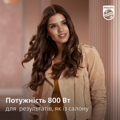 Фен-щітка Philips 3000 Series, 800Вт, 3 режими, хол. обдув, кераміка, сірий (BHA301/00) Фен-щітка Philips 3000 Series, 800Вт, 3 режими, хол. обдув, кераміка, сірий (BHA301/00)