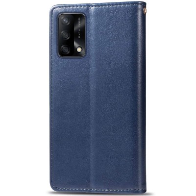 Кожаный чехол книжка GETMAN Gallant (PU) для Oppo A74 4G Синий Кожаный чехол книжка GETMAN Gallant (PU) для Oppo A74 4G Синий