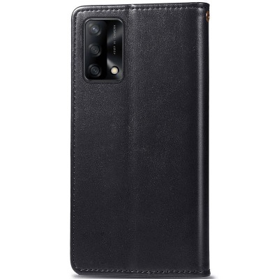 Кожаный чехол книжка GETMAN Gallant (PU) для Oppo A74 4G Черный Кожаный чехол книжка GETMAN Gallant (PU) для Oppo A74 4G Черный