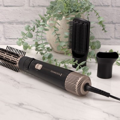 Фен-щітка Remington Blow Dry & Style Caring, 1000Вт, 2 режими, іонізація, хол. обдув, кераміка, чорний (AS7580) Фен-щітка Remington Blow Dry & Style Caring, 1000Вт, 2 режими, іонізація, хол. обдув, кераміка, чорний (AS7580)