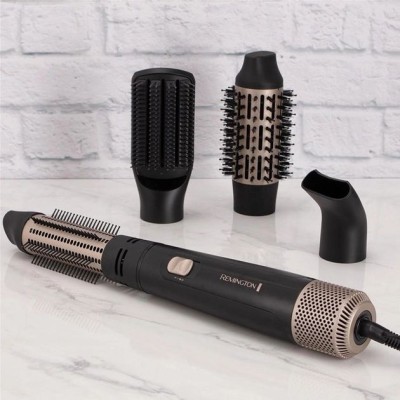 Фен-щітка Remington Blow Dry & Style Caring, 1000Вт, 2 режими, іоніз-я, хол. обдув, чохол, кераміка, чорно-золотий (AS7500) Фен-щітка Remington Blow Dry & Style Caring, 1000Вт, 2 режими, іоніз-я, хол. обдув, чохол, кераміка, чорно-золотий (AS7500)