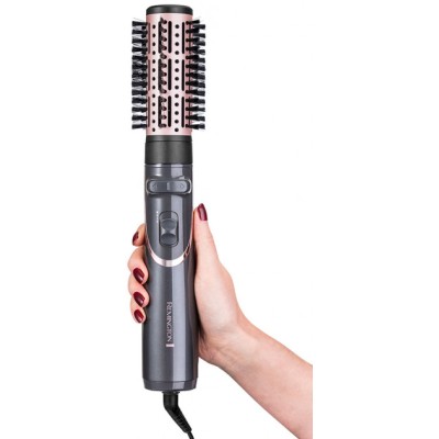 Фен-щітка Remington Curl & Straight Confidence, 800Вт, 2 режими, іоніз-я, оберт., хол. обдув,кейс, кераміка, сірий (AS8606) Фен-щітка Remington Curl & Straight Confidence, 800Вт, 2 режими, іоніз-я, оберт., хол. обдув,кейс, кераміка, сірий (AS8606)