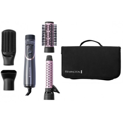Фен-щітка Remington Curl & Straight Confidence, 800Вт, 2 режими, іоніз-я, оберт., хол. обдув,кейс, кераміка, сірий (AS8606) Фен-щітка Remington Curl & Straight Confidence, 800Вт, 2 режими, іоніз-я, оберт., хол. обдув,кейс, кераміка, сірий (AS8606)