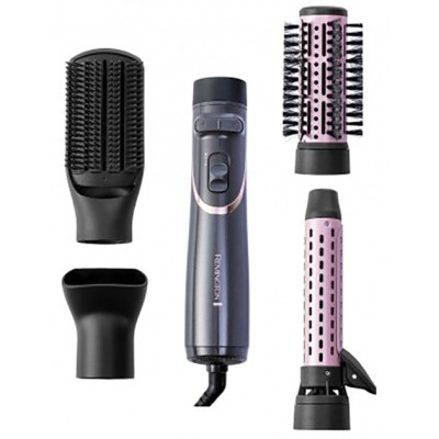 Фен-щітка Remington Curl & Straight Confidence, 800Вт, 2 режими, іоніз-я, оберт., хол. обдув,кейс, кераміка, сірий (AS8606) Фен-щітка Remington Curl & Straight Confidence, 800Вт, 2 режими, іоніз-я, оберт., хол. обдув,кейс, кераміка, сірий (AS8606)