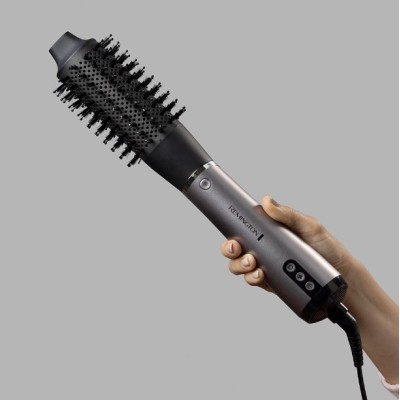 Фен-щітка Remington ProLuxe You Adaptive, 1000Вт, 3 режими, іонізація, хол. обдув, кераміка, сірий (AS9880) Фен-щітка Remington ProLuxe You Adaptive, 1000Вт, 3 режими, іонізація, хол. обдув, кераміка, сірий (AS9880)