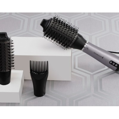 Фен-щітка Remington ProLuxe You Adaptive, 1000Вт, 3 режими, іонізація, хол. обдув, кераміка, сірий (AS9880) Фен-щітка Remington ProLuxe You Adaptive, 1000Вт, 3 режими, іонізація, хол. обдув, кераміка, сірий (AS9880)