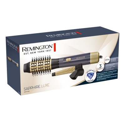 Фен-щітка Remington Sapphire Luxe , 1000Вт, 2 режими, іоніз-я, хол. обдув, кераміка, сапфіровий (AS5805) Фен-щітка Remington Sapphire Luxe , 1000Вт, 2 режими, іоніз-я, хол. обдув, кераміка, сапфіровий (AS5805)