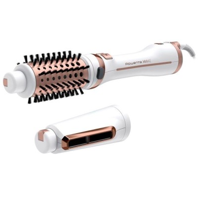 Фен-щітка Rowenta Brush Activ' Ultimate Care, 700Вт, 3 режими, іоніз-я, хол. обдув, оберт. насадок, кераміка, біло-золотий (CF97 Фен-щітка Rowenta Brush Activ' Ultimate Care, 700Вт, 3 режими, іоніз-я, хол. обдув, оберт. насадок, кераміка, біло-золотий (CF97