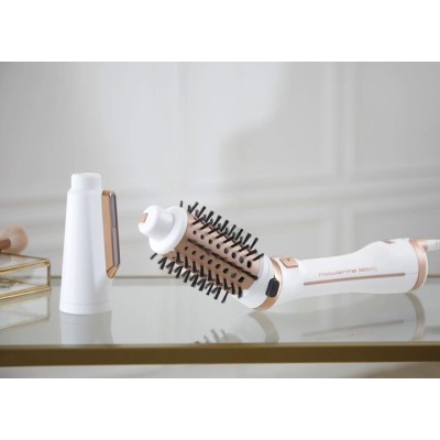 Фен-щітка Rowenta Brush Activ' Ultimate Care, 700Вт, 3 режими, іоніз-я, хол. обдув, оберт. насадок, кераміка, біло-золотий (CF97 Фен-щітка Rowenta Brush Activ' Ultimate Care, 700Вт, 3 режими, іоніз-я, хол. обдув, оберт. насадок, кераміка, біло-золотий (CF97