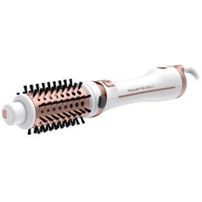 Фен-щітка Rowenta Brush Activ' Ultimate Care, 700Вт, 3 режими, іоніз-я, хол. обдув, оберт. насадок, кераміка, біло-золотий (CF97 Фен-щітка Rowenta Brush Activ' Ultimate Care, 700Вт, 3 режими, іоніз-я, хол. обдув, оберт. насадок, кераміка, біло-золотий (CF97