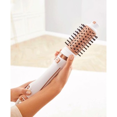 Фен-щітка Rowenta Brush Activ' Ultimate Care, 700Вт, 3 режими, іоніз-я, хол. обдув, оберт. насадок, кераміка, біло-золотий (CF97 Фен-щітка Rowenta Brush Activ' Ultimate Care, 700Вт, 3 режими, іоніз-я, хол. обдув, оберт. насадок, кераміка, біло-золотий (CF97