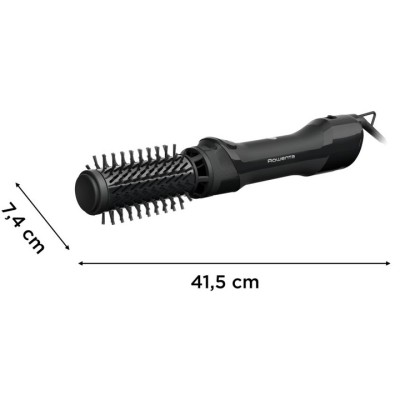 Фен-щітка Rowenta Renewal Brush Active, 1000Вт, 3 режими, іоніз-я, хол. обдув, оберт. насадка, 2 насадки, кераміка, чорний (UB95 Фен-щітка Rowenta Renewal Brush Active, 1000Вт, 3 режими, іоніз-я, хол. обдув, оберт. насадка, 2 насадки, кераміка, чорний (UB95