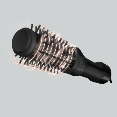 Фен-щітка Rowenta Renewal Brush Active, 1000Вт, 3 режими, іоніз-я, хол. обдув, оберт. насадка, 2 насадки, кераміка, чорний (UB95 Фен-щітка Rowenta Renewal Brush Active, 1000Вт, 3 режими, іоніз-я, хол. обдув, оберт. насадка, 2 насадки, кераміка, чорний (UB95