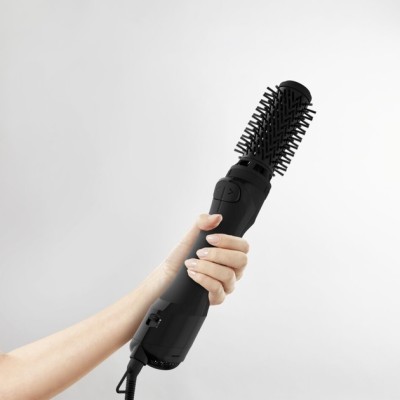 Фен-щітка Rowenta Renewal Brush Active, 1000Вт, 3 режими, іоніз-я, хол. обдув, оберт. насадка, 2 насадки, кераміка, чорний (UB95 Фен-щітка Rowenta Renewal Brush Active, 1000Вт, 3 режими, іоніз-я, хол. обдув, оберт. насадка, 2 насадки, кераміка, чорний (UB95
